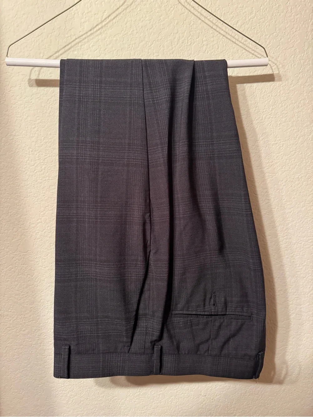 J Crew Ludlow Black Plaid Dress Pants 33x32